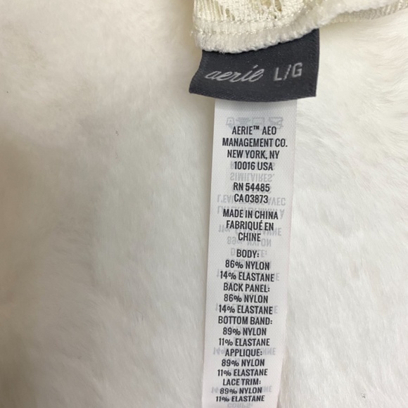 NWOT Aerie Cream Lace Bralette in Size Large - Picture 7 of 7